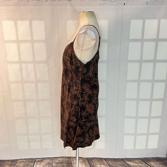 Peruvian connection brown mini floral attached wrap sundress size medium - Picture 8 of 11